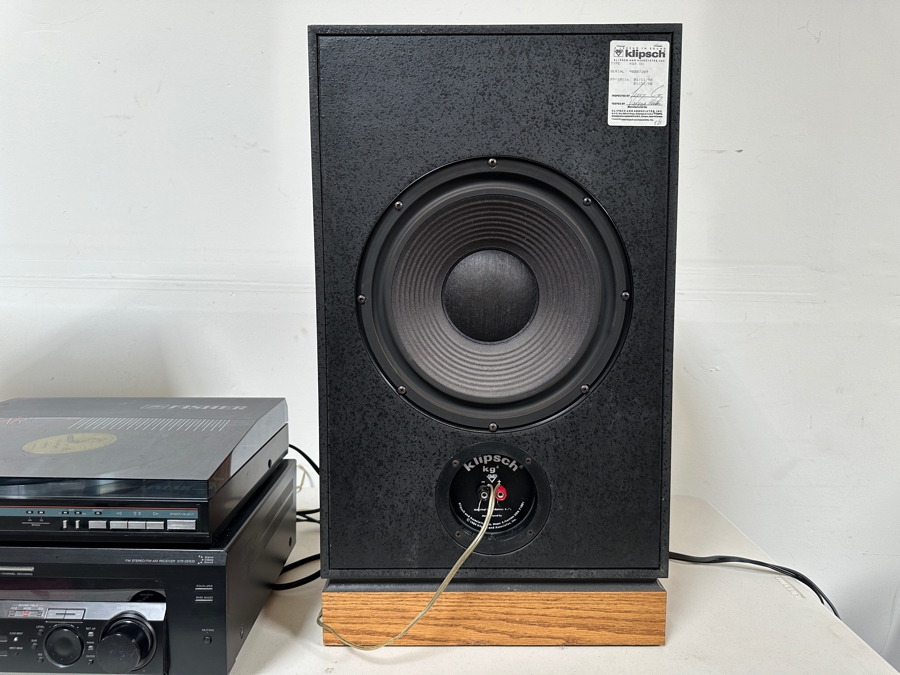 Just Added - Pair Of Nice Klipsch Kg4 Speakers With Original Boxes 27.5H - Tested Working [Photo 7]