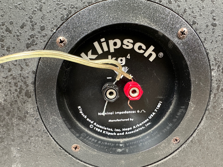 Just Added - Pair Of Nice Klipsch Kg4 Speakers With Original Boxes 27.5H - Tested Working [Photo 8]