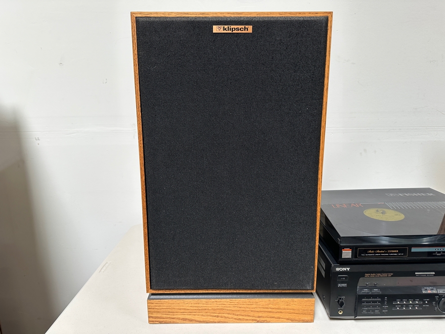 Just Added - Pair Of Nice Klipsch Kg4 Speakers With Original Boxes 27.5H - Tested Working [Photo 4]