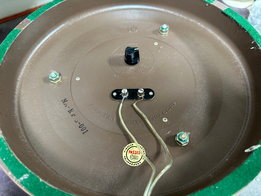 Just Added - Pair Of Rare Mid-Century Pioneer Model CS-05 Round Table Speakers 14W X 25H - Tested Working [Photo 8]