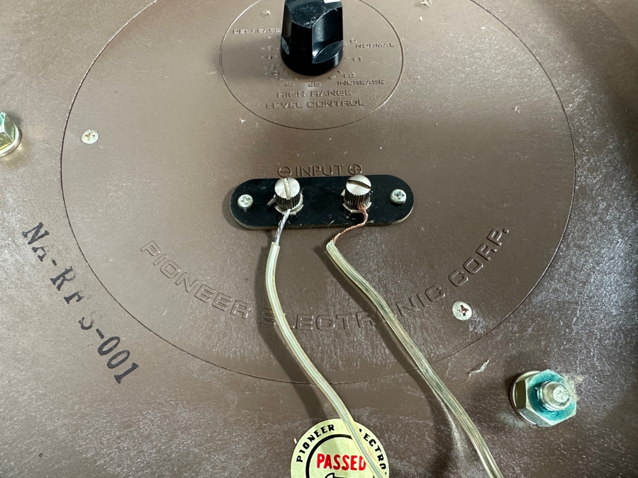 Just Added - Pair Of Rare Mid-Century Pioneer Model CS-05 Round Table Speakers 14W X 25H - Tested Working [Photo 9]