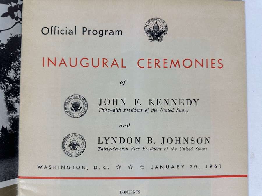 Just Added - Vintage 1961 Official Inaugural Program Of John F. Kennedy & Lyndon B. Johnson [Photo 6]