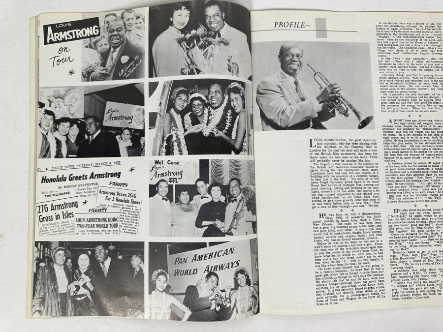 Just Added - Vintage Louis Armstrong (The Ambassador Of JAZZ) And His Concert Group Program [Photo 7]