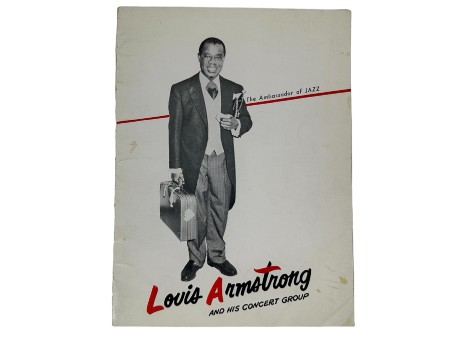 Just Added - Vintage Louis Armstrong (The Ambassador Of JAZZ) And His Concert Group Program [Photo 2]