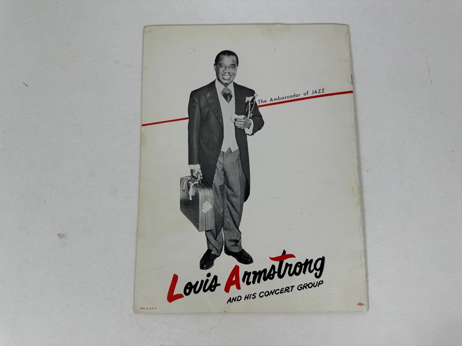 Just Added - Vintage Louis Armstrong (The Ambassador Of JAZZ) And His Concert Group Program [Photo 8]