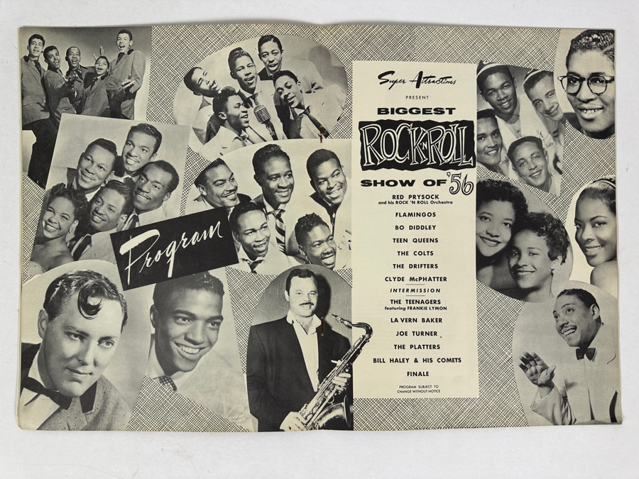 Just Added - Biggest Rock And Roll Show Of 1956 Souvenir Program Pictorial Album Presented By Super Attractions [Photo 9]