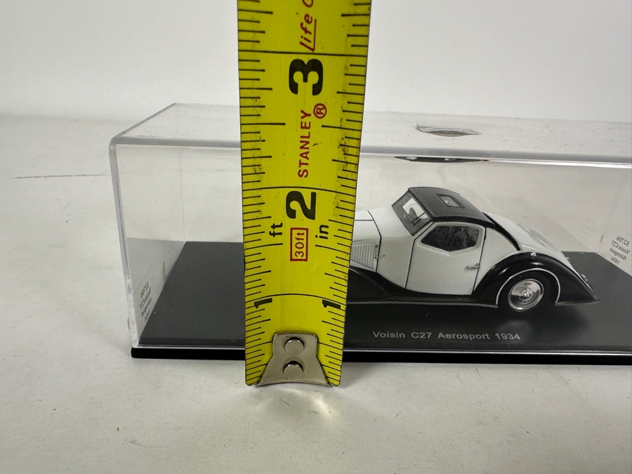 Just Added - Pair Of Diecast Spark Model Cars: Voisin C27 Aerosport 1934 & Delage D8 120 Pourtout 1937 - 7W [Photo 8]