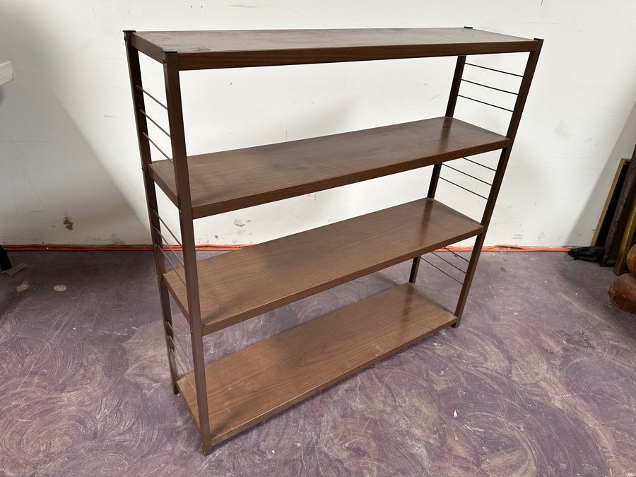 Just Added - Vintage Mid-Century Metal Bookshelves 35W X 9D X 36H [Photo 5]