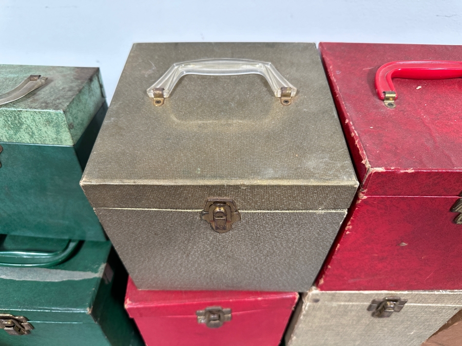 Just Added - (16) Vintage 45 Rpm Portable Record Storage Boxes [Photo 3]