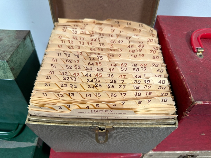 Just Added - (16) Vintage 45 Rpm Portable Record Storage Boxes [Photo 4]