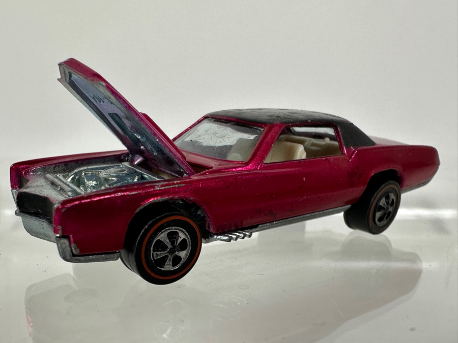 Just Added - Vintage 1968 Hot Wheels Custom Eldorado Car Pinkish Red [Photo 5]
