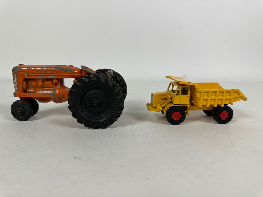 Vintage Hubley Cast Iron Tractor & Matchbox Foden Dumper Truck No. 5 [Photo 7]