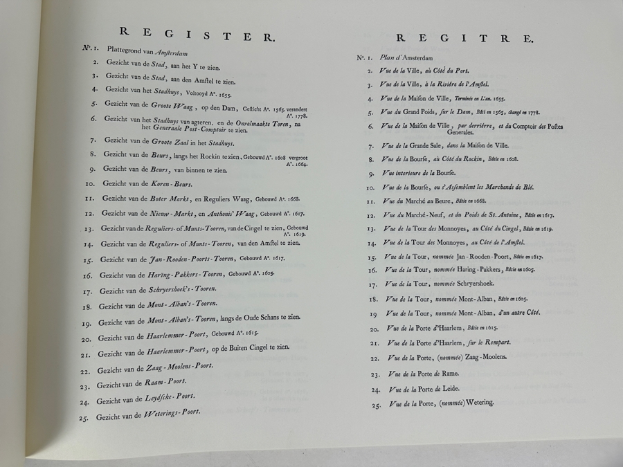 Atlas Van Fouquet Amsterdam 103 Facsimile Engravings Of 18th Century Amersterdam 20.5' X 15.5' [Photo 4]