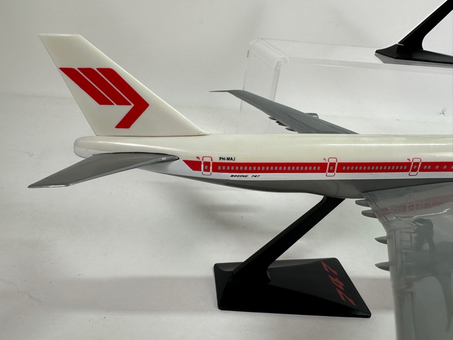 (3) Plastic Model Airplanes: (2) Martinair Holland MD-11 / Boeing 747 & (1) KLM Royal Dutch Airlines Boeing 747-400 [Photo 7]