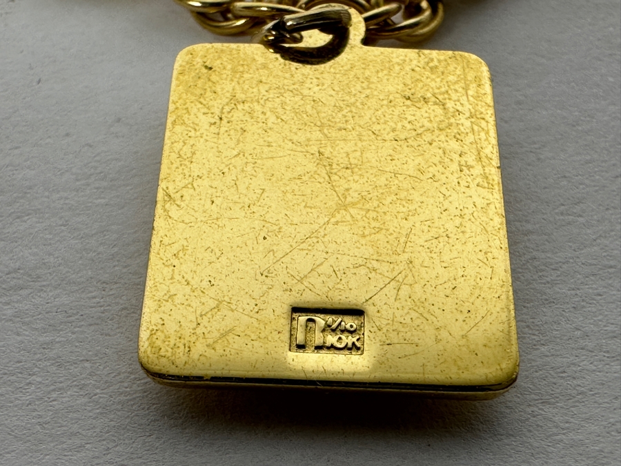 General Motors GM 1/10 10K Gold 30 Years Of Service Pendant With 1/20 12K Gold Bracelet And Original GM Box [Photo 5]