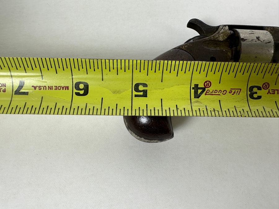 Antique 1870-80's Five Shot Robin Hood No. 2 Single-Action Pocket Revolver .32 Rimfire Made By Hood Firearms Of Norwich, CT S/N 5487 5.25L X 2.75H [Photo 15]