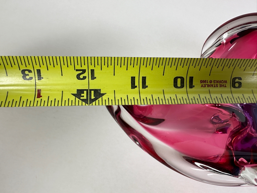 Josef Michal Hospodka Sommerso Art Glass Bohemia Glass Vase Made In Czechoslovakia 12W X 4D X 4H [Photo 16]