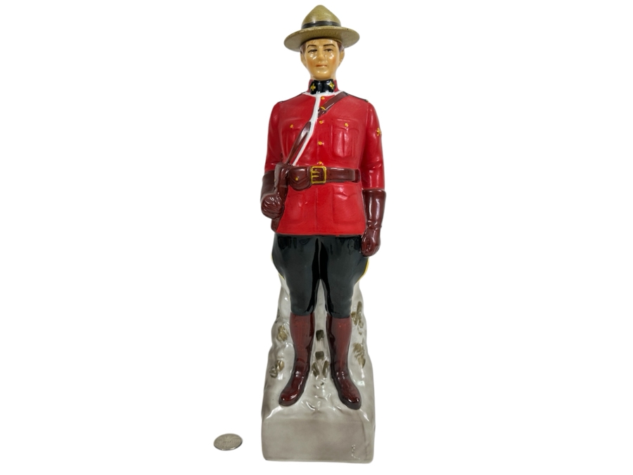 Vintage 1969 Royal Canadian Mounted Police Liquor Decanter 14H
