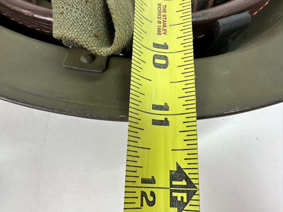 Original Vintage Belgium WWII Brodie Helmet Brigade Piron Which Saw Action During D-Day Landings And In The Netherlands 12.25L X 11W X 4.5H [Photo 21]