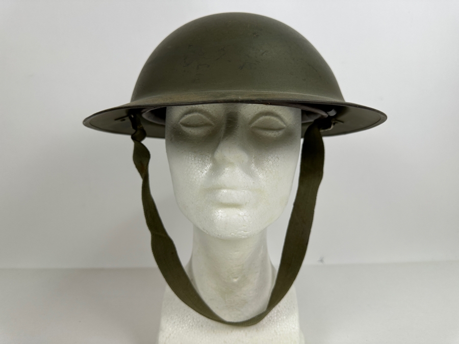 Original Vintage Belgium WWII Brodie Helmet Brigade Piron Which Saw Action During D-Day Landings And In The Netherlands 12.25L X 11W X 4.5H [Photo 9]