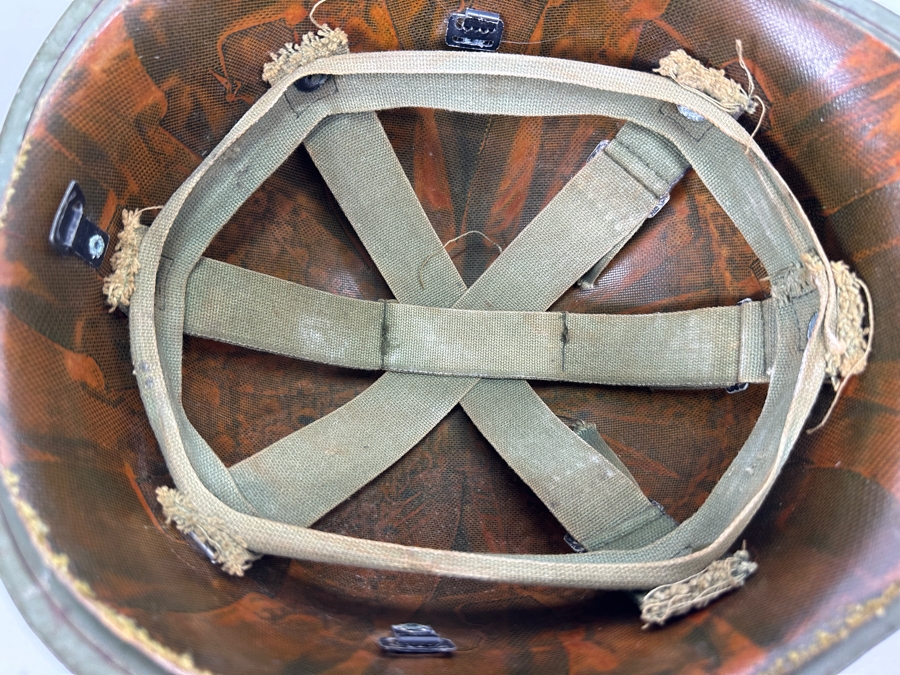 Original Vintage WWII US Army Military Helmet With Capac Liner 11L X 9W X 6H [Photo 12]