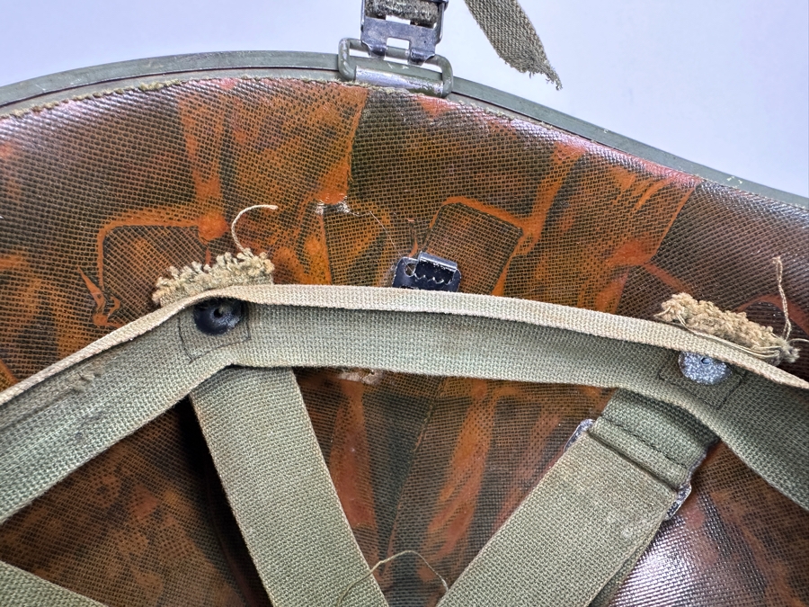 Original Vintage WWII US Army Military Helmet With Capac Liner 11L X 9W X 6H [Photo 13]