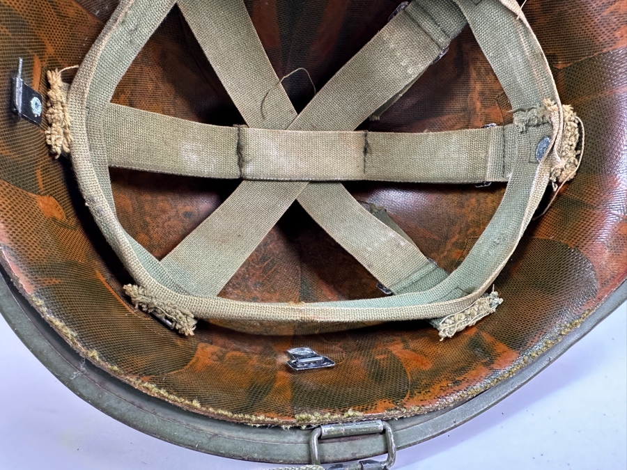 Original Vintage WWII US Army Military Helmet With Capac Liner 11L X 9W X 6H [Photo 14]