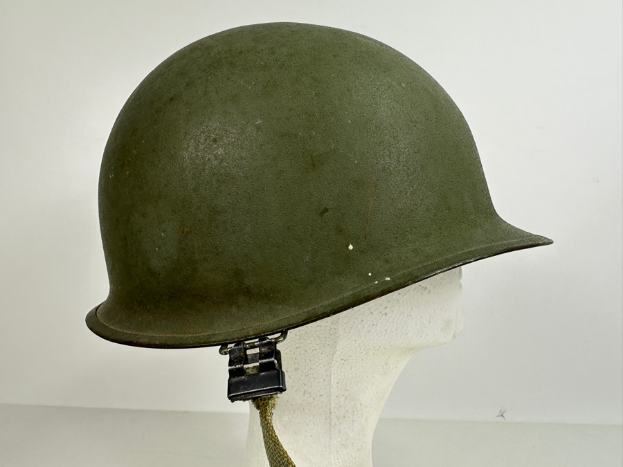 Original Vintage WWII US Army Military Helmet With Capac Liner 11L X 9W X 6H [Photo 4]