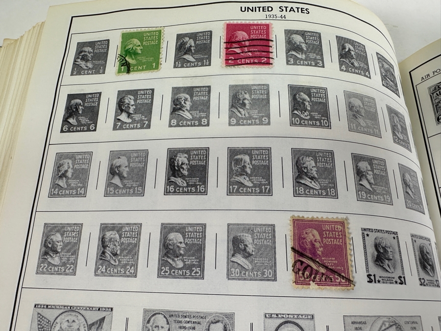 Statesman Deluxe Album Spaces For Nearly 30,000 Postage Stamps Of The World Including The United States - See Photos For Sampling [Photo 6]