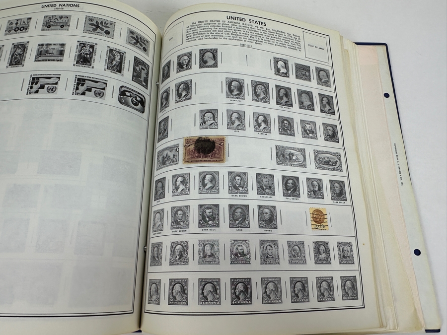 Statesman Deluxe Album Spaces For Nearly 30,000 Postage Stamps Of The World Including The United States - See Photos For Sampling [Photo 4]