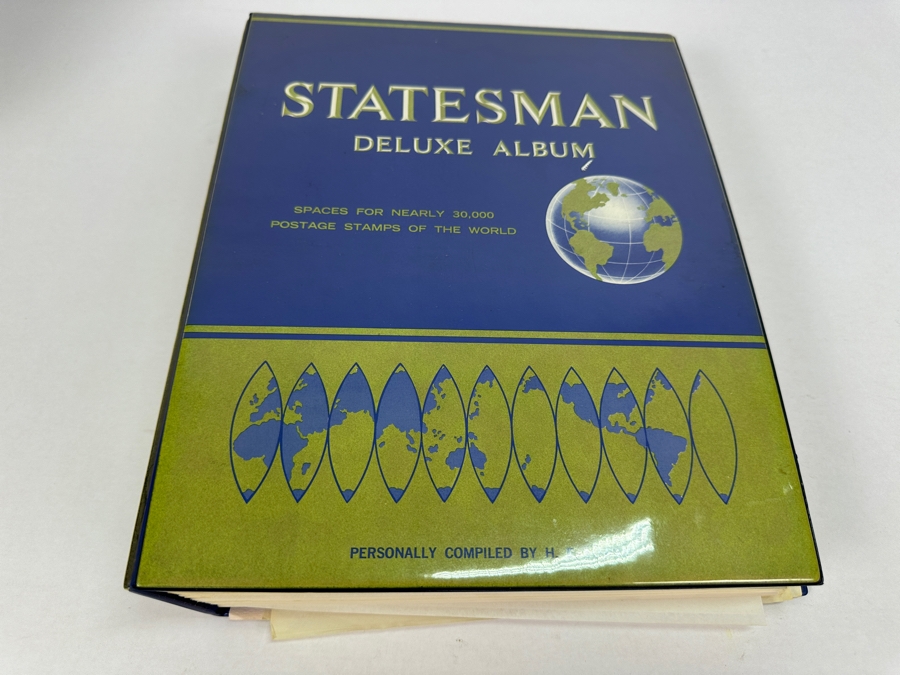 Statesman Deluxe Album Spaces For Nearly 30,000 Postage Stamps Of The World Including The United States - See Photos For Sampling [Photo 17]