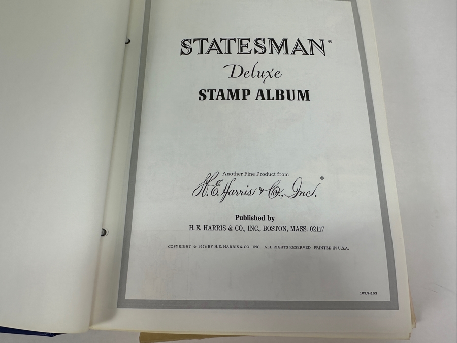 Statesman Deluxe Album Spaces For Nearly 30,000 Postage Stamps Of The World Including The United States - See Photos For Sampling [Photo 2]