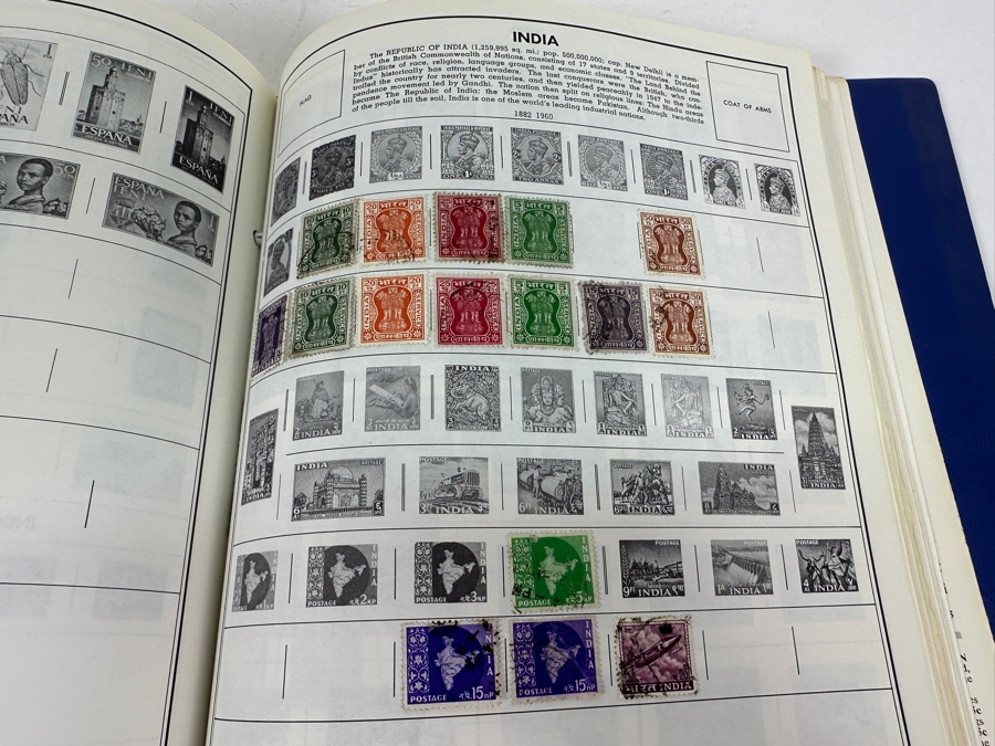 Statesman Deluxe Album Spaces For Nearly 30,000 Postage Stamps Of The World Including China - See Photos For Sampling [Photo 34]