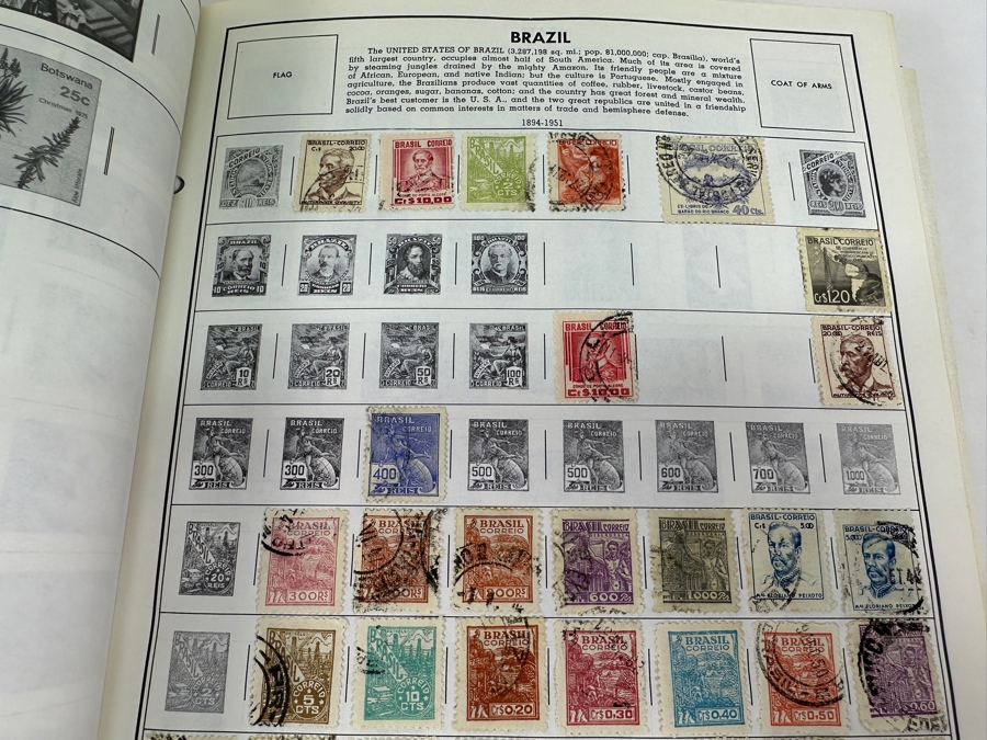 Statesman Deluxe Album Spaces For Nearly 30,000 Postage Stamps Of The World Including China - See Photos For Sampling [Photo 20]