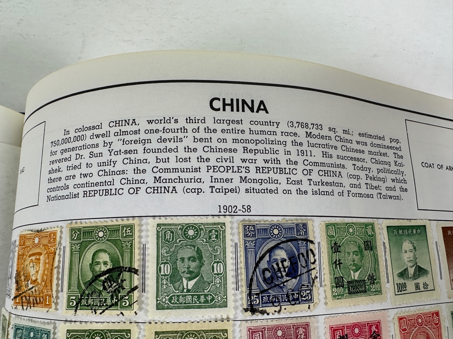 Statesman Deluxe Album Spaces For Nearly 30,000 Postage Stamps Of The World Including China - See Photos For Sampling [Photo 6]