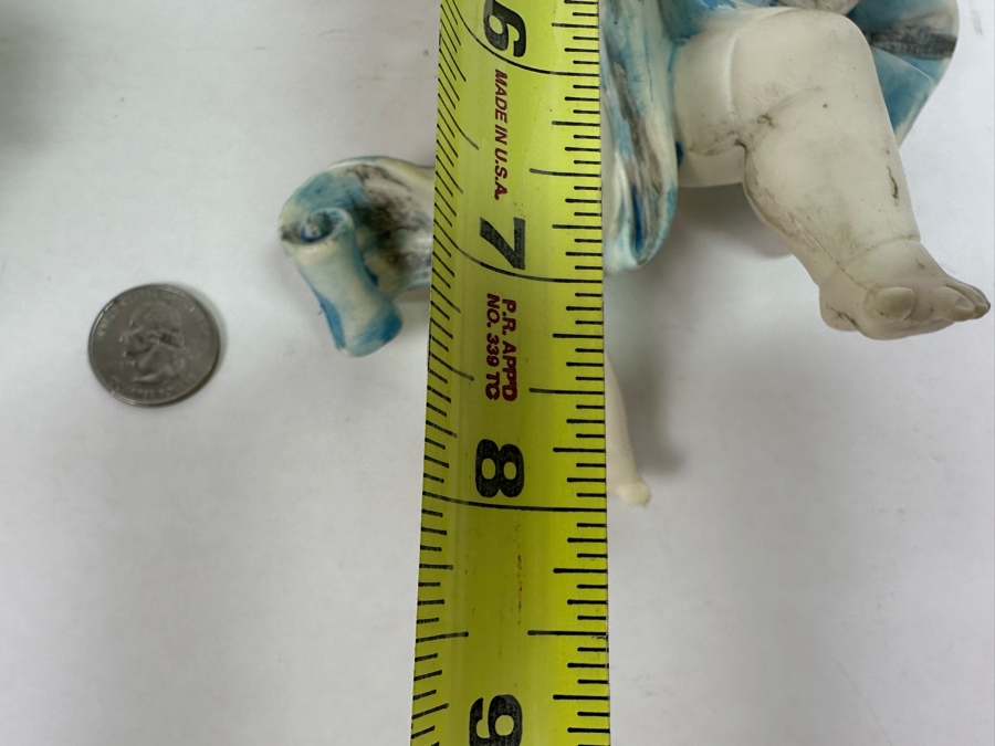 Pair Of Hand Painted Resin Angels Wall Decor Made In Italy 8H [Photo 9]