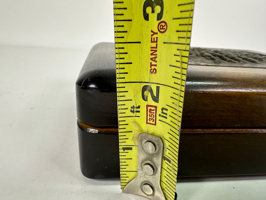 Repousse Silverplate Top Depicting Rembrandt's Night Watch Scene Wooden Box From Holland Voorschoten 6W X 4.5D X 2.25H [Photo 14]