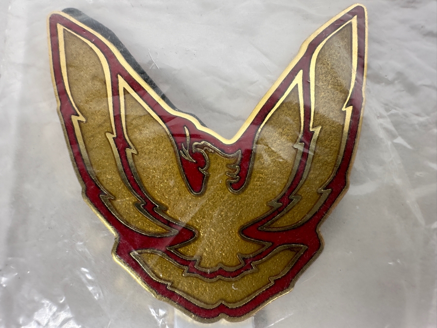 New Old Stock 87-90 Pontiac Trans Am GTA Sail Panel Bird Emblem Flame Red
