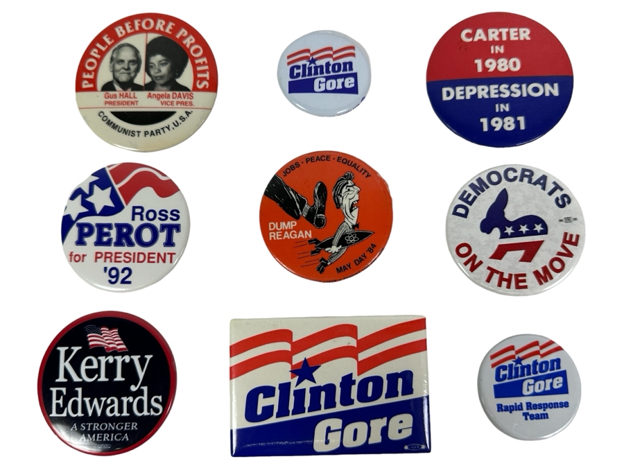 Vintage United States Presidential Campaing Buttons