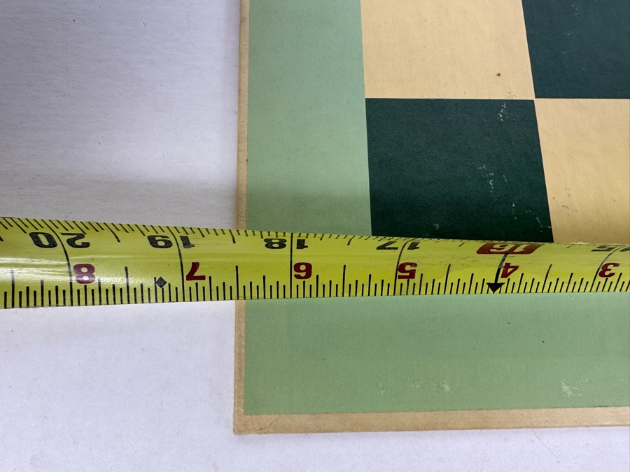 Vintage Halsam Comet Stars Wood Checkers And 1973 Itemation Checker Board 18.5 X 18.5 [Photo 5]