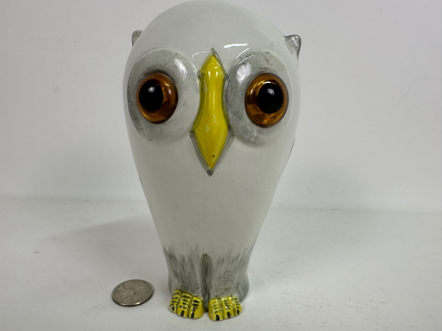 Vintage Italian Owl Vase 6H [Photo 3]