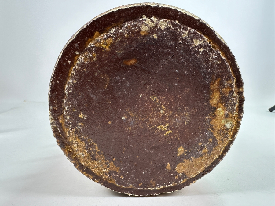 Impressively Large Mid-Century Modern Chalice Art Pottery Vase With Protruding Cylinders And Holes In Base 11.5W X 22H [Photo 9]