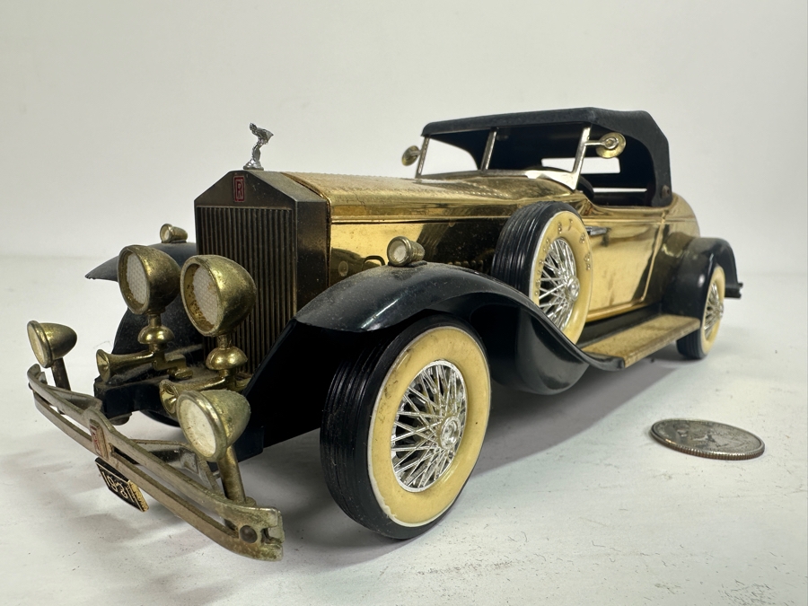 Vintage Working Japanese Rolls Royce Metal/Plastic Transistor Radio 10L [Photo 3]