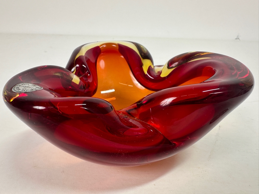 Vintage Mid-Century Murano Italian Ashtray 5W X 2H [Photo 8]