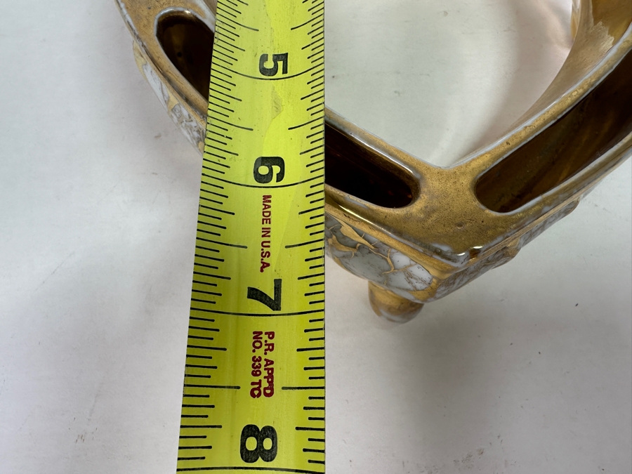 Heart Shaped Hand Painted Ceramic Vase 6.5W X 7D X 2H [Photo 8]