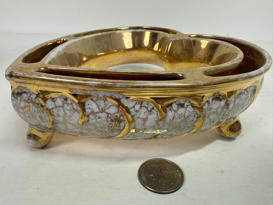 Heart Shaped Hand Painted Ceramic Vase 6.5W X 7D X 2H [Photo 5]