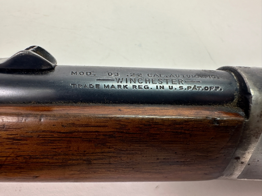 Antique 1908 Winchester Repeating Arms Company Mod. 03 1903 First Commercially Available Semi-Automatic Rifle S/N 44255 With Soft Case [Photo 14]