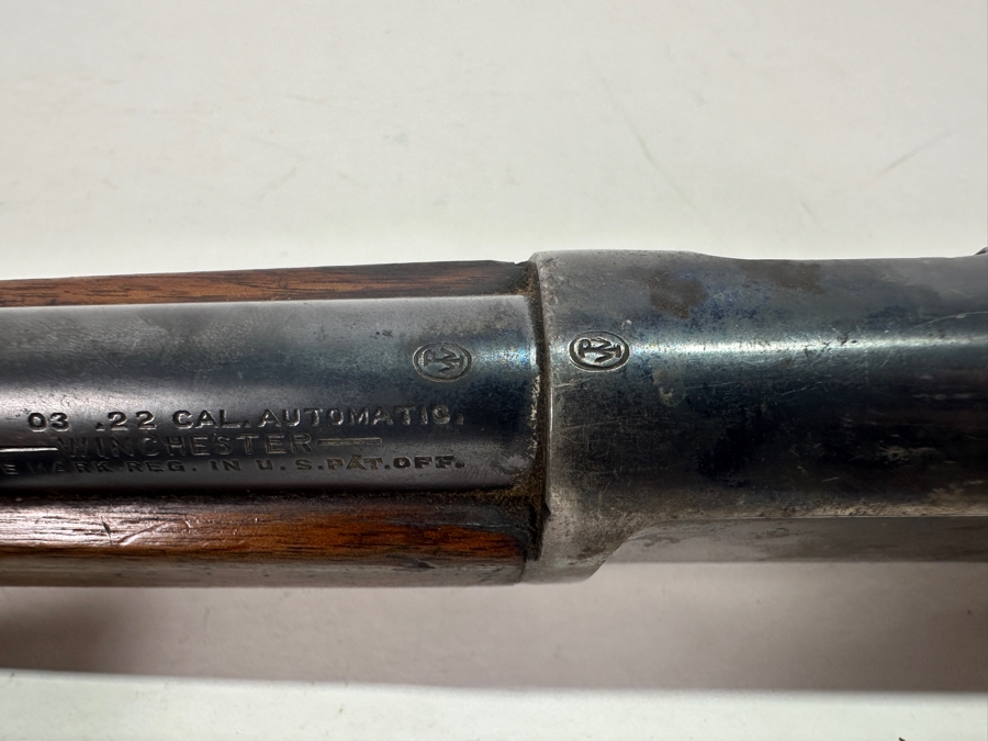 Antique 1908 Winchester Repeating Arms Company Mod. 03 1903 First Commercially Available Semi-Automatic Rifle S/N 44255 With Soft Case [Photo 10]