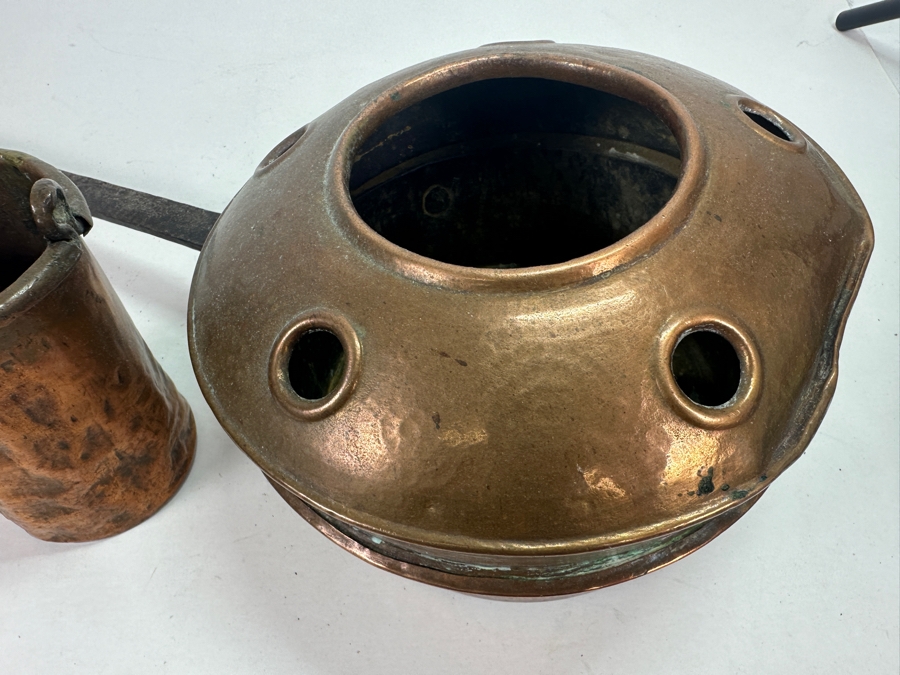 Antique Copper Bed Warmer 38L [Photo 6]