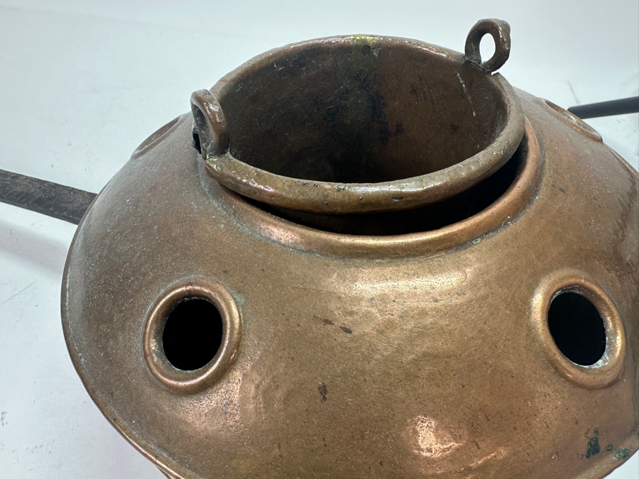 Antique Copper Bed Warmer 38L [Photo 11]